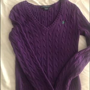 Purple Ralph Lauren sweater